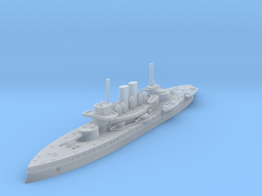  1/1250 Äran Class Coastal Defense Battleship in Clear Ultra Fine Detail Plastic