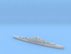 1/1800 Scale USSR 1950s Super Battleship K-1000 in Clear Ultra Fine Detail Plastic