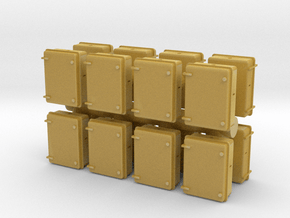 Wall Electrical Cabinet (x16) 1/76 in Tan Fine Detail Plastic