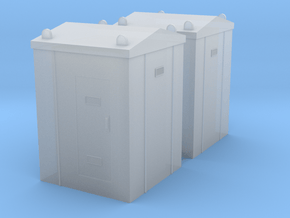 Railway Relay Cabinet (x2) 1/160 in Clear Ultra Fine Detail Plastic