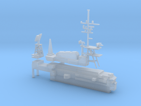 1/800 Scale USS Midway CV-41 Island and mast in Clear Ultra Fine Detail Plastic