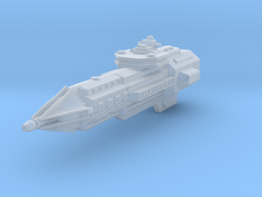Dominion Class Heavy Cruiser - Without turrets in Clear Ultra Fine Detail Plastic