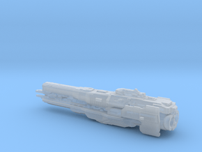 UNSC Strident heavy frigate in Clear Ultra Fine Detail Plastic