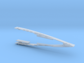 1/700 A-H Battle Cruiser Design Ia Bow in Clear Ultra Fine Detail Plastic
