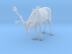 Reindeer 1:32 Standing Female 1 in Clear Ultra Fine Detail Plastic