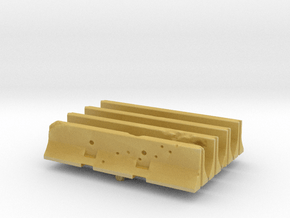Jersey barrier (x4) 1/200 in Tan Fine Detail Plastic