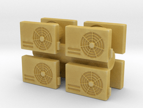 Air Conditioning Unit (x8) 1/35 in Tan Fine Detail Plastic