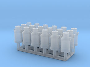 Milk churn 40 liters. HO Scale (1:87) in Clear Ultra Fine Detail Plastic