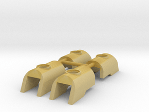 Nuva Shell Armour for Bionicle - 4 parts in Tan Fine Detail Plastic