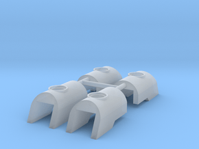 Nuva Shell Armour for Bionicle - 4 parts in Clear Ultra Fine Detail Plastic