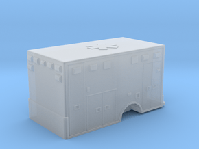 Ambulance  Body 01. 1:87 Scale in Clear Ultra Fine Detail Plastic