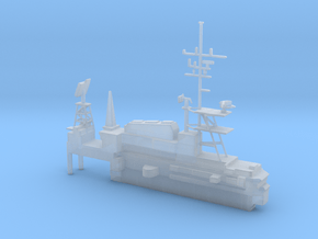 1/700 Scale USS Midway CV-41 Island in Clear Ultra Fine Detail Plastic