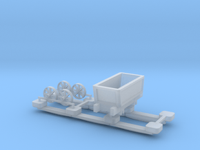 00 Scale Plateway Truck and Track in Clear Ultra Fine Detail Plastic