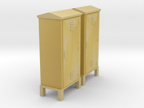Electrical Cabinet With Legs 1-87 HO Scale in Tan Fine Detail Plastic