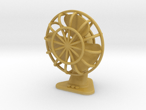 Stand fan / table fan Miniature / for 1/16 scale in Tan Fine Detail Plastic