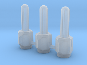 TF Weapon Handle Extension 3 pack in Clear Ultra Fine Detail Plastic