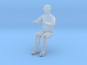Kelly's Heroes - Clint Seated in Clear Ultra Fine Detail Plastic