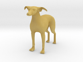 1 inch Greyhound in Tan Fine Detail Plastic