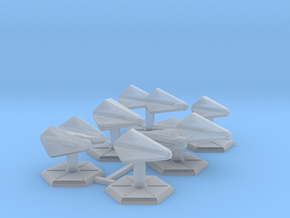 7000 Scale Tholian Fleet Core Collection SRZ in Clear Ultra Fine Detail Plastic