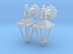 Street lamp 02. 1:24 scale  x2 Units in Clear Ultra Fine Detail Plastic