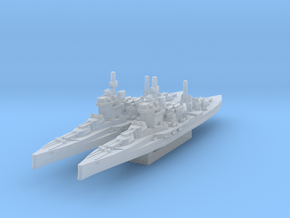 HMS Warspite (Axis & Allies) in Clear Ultra Fine Detail Plastic