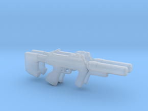 M7S Caseless Submachine Gun 3.75 scale (2 pistols) in Clear Ultra Fine Detail Plastic