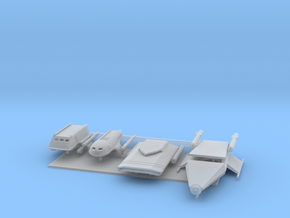 1/350 TOS and TAS Shuttlecraft Variety Pack in Clear Ultra Fine Detail Plastic