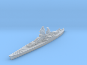 Gascogne battleship 1/1800 in Clear Ultra Fine Detail Plastic