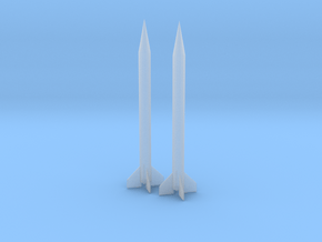 1/100 Scale Scud D Missile set of 2 in Clear Ultra Fine Detail Plastic