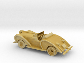 HO Scale Antique Car in Tan Fine Detail Plastic