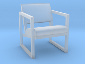 1:48 Bauhaus Easy Chair in Clear Ultra Fine Detail Plastic