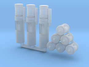 Bottled Water Dispenser Ver01. 1:87 Scale (HO) in Clear Ultra Fine Detail Plastic