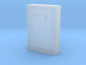1/64 Electrical control box cabinet in Clear Ultra Fine Detail Plastic