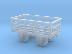 FR 2T Slate Wagon 5.5mm Scale in Clear Ultra Fine Detail Plastic
