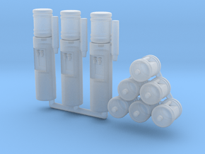 Bottled Water Dispenser Ver01. 1:43 Scale in Clear Ultra Fine Detail Plastic
