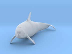 Killer Whale 1:48 Swimming Female 3 in Clear Ultra Fine Detail Plastic