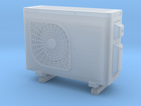 Air conditioner 01. 1:24 Scale in Clear Ultra Fine Detail Plastic