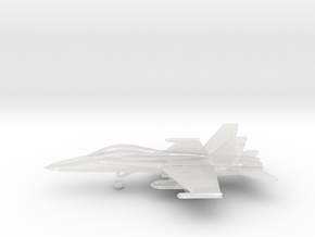 McDonnell Douglas F/A-18B Hornet in Clear Ultra Fine Detail Plastic: 6mm