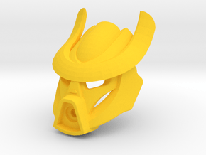 Prototype Comic Izotor Protector Mask in Yellow Smooth Versatile Plastic