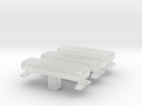 1/64 AeroDynic Light Bar set of 3 in Clear Ultra Fine Detail Plastic