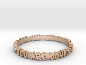You Are Loved Ring (Multiple Sizes) in 9K Rose Gold : 10 / 61.5