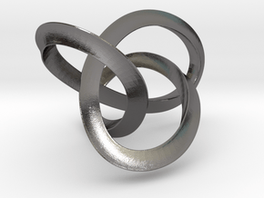 Mobius Figure 8 Knot Pendant - two sizes in Processed Stainless Steel 316L (BJT): Small