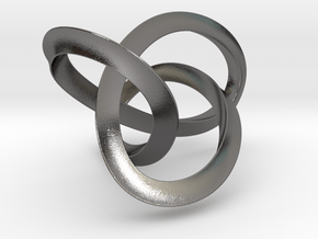 Mobius Figure 8 Knot Pendant - two sizes in Processed Stainless Steel 316L (BJT): Large