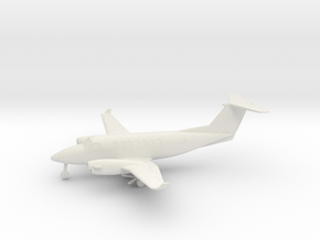 Beechcraft Super King Air 350 in White Natural Versatile Plastic: 1:72