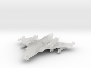 285 Scale Federation F-101C Voodoo Heavy Fighter in Clear Ultra Fine Detail Plastic