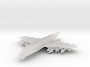 285 Scale Federation F-111 Heavy Drone Fighter MGL in Clear Ultra Fine Detail Plastic