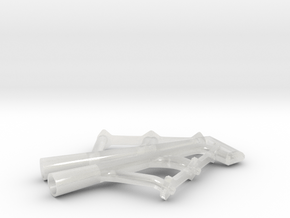 1/25 Olds lakes-style headers V2.0 in Clear Ultra Fine Detail Plastic