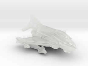 285 Scale Federation F-4 Ground-Based Fighter MGL in Clear Ultra Fine Detail Plastic