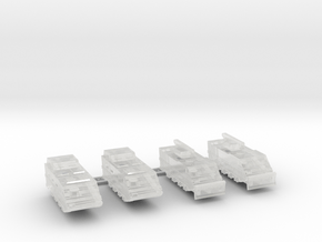 285 Scale Federation M5 CPVs and M8 CEVs MGL in Clear Ultra Fine Detail Plastic