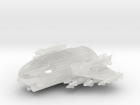 285 Scale Klingon Z-KB Fast Heavy Fighter MGL in Clear Ultra Fine Detail Plastic